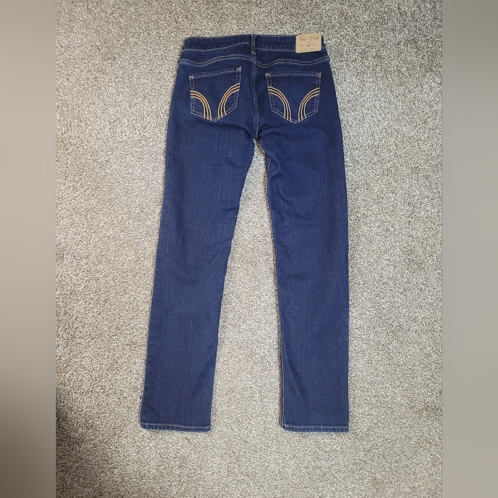Hollister Dark Blue Straight Leg Women's Jeans